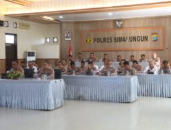 Kapolres Simalungun Ikuti Arahan Kapolri Terkait Pengamanan Jelang Hari Buruh Internasional