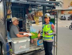 Sat Lantas Polres Laksanakan Dikmas Lantas Penling Penluh di Lapangan Haji Adam Malik