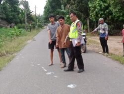 Penanganan Profesional Sat Lantas Polres Simalungun Kejadian Tabrakan Dua Sepeda Motor di Bandar Masilam