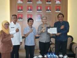 Kapolres Pematang Siantar AKBP Sah Udur Sitinjak Terima Audiensi Bawaslu Kota Pematangsiantar