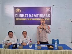 Ditengah Masyarakat, Sat Binmas Polres Pematangsiantar Curhat Kamtibmas