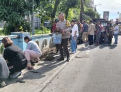 Polsek Siantar Selatan Bersama Forkopimca dan Masyarakat Laksanakan Gotong Royong