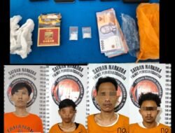 Empat Orang Pengedar Sabu di Perumahan Bombongan, Berhasil Diringkus Polres Pematang Siantar