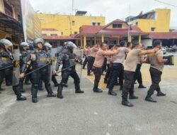 Tingkatkan Keterampilan Pengendalian Massa, Sat Samapta Polres Pematang Siantar Gelar Latihan Dalmas