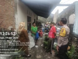 Respon Keluhan Warga Binaan, Bhabinkamtibmas Polsek Siantar Barat Hadir di jalan Merpati