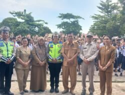 Sat Lantas Polres Pematangsiantar Berikan Himbauan dan Dikmas Lantas kepada Pelajar SMP