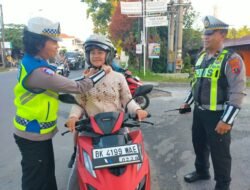 Sat Lantas Polres Pematangsianta giat Kamseltibcar dan Dikmas Lantas Penling