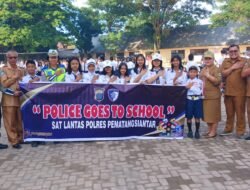 Sat Lantas Polres Pematangsiantar Laksanakan Police Go To School di SMP Negeri 3