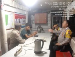 Polsek Siantar Timur Laksanakan SALING di Poskamling, Cegah Guantibmas dan Premanisme
