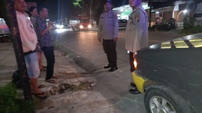 Polsek Siantar Marihat Tingakatkan Patroli Malam Hari Antisipasi Gangguan Kamtibmas dan Premanisme