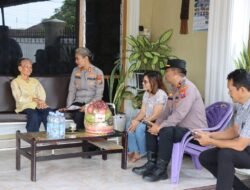 Peduli Terhadap Warga, Kapolres Pematangsiantar Kunjungi Kediaman Elfride Purba