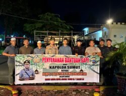Polres Pematangsiantar Serahkan Hewan Qurban dari Kapolda Sumut kepada Kompi 2 Batalyon B Sat Brimob