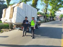 Sat Lantas Polres Pematangsiantar Sosialiasi Overload dan Overdimensi