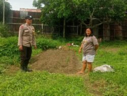 Polsek Siantar Marihat Sambangi Warga Manfaatkan LahanTanam Tanaman Bergizi