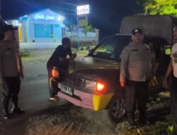 Ciptakan Rasa Aman Dan Nyaman Polsek Siantar Marihat Laksanakan Blue Light Patrol