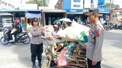 Polsek Siantar Utara Berbagi Sambut Hari Bhayangkara ke 79