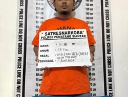 Sat Resnarkoba Polres Pematangsiantar Amankan Pemilik 2 Paket Sabu