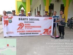 Polsek Bosar Maligas Gelar Bakti Sosial Jelang HUT Bhayangkara ke-79, Perkuat Kedekatan dengan Masyarakat