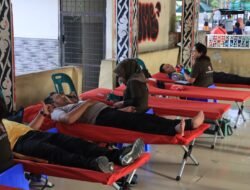 Sambut HUT Bhayangkara ke-79, Polres Pematangsiantar Gelar Donor Darah