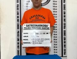 Simpan Sabu 2.99 Gram, Warga Bah kapuk Diringkus Satnarkoba Polres Pematangsiantar