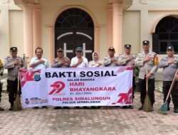 Polsek Serbalawan Gelar Bakti Sosial Lintas Agama Sambut HUT Bhayangkara ke-79