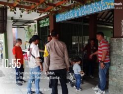 Antisipasi 3C dan Premanisme, Polsek Siantar Barat Patroli Sambangi Warga