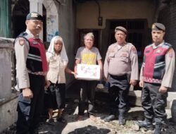 Sambut HUT Bhayangkara ke 79, Sat Samapta Polres Pematangsiantar Salurkan Bansos kepada Warga