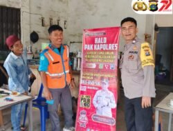Polsek Dolok Pardamean Sosialisasikan Call Center 110 Polri kepada Masyarakat Jelang HUT Bhayangkara ke-79