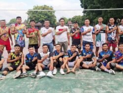 Binmas Polres Pematangsiantar Gelar Pertandingan Persahabatan Bola Volly Antar Satpam
