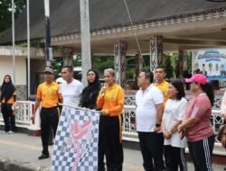 Sambut Hari Bhayangkara ke 79, Polres Pematangsiantar Gelar Olahraga Bersama TNI dan Masyarakat