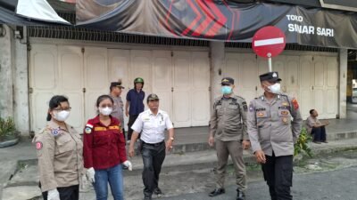 Sat Binmas Polres Pematangsiantar Dampingi Dinsos P3A Penertiban Gepeng