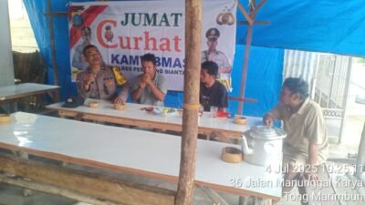 Jumat Curhat Kamtibmas Kepada Masyarakat, Polsek Siantar Marihat Sosialisasi layanan 110