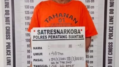 Polres Pematangsiantar Berhasil Mengamankan GS Diduga pengedar Ganja