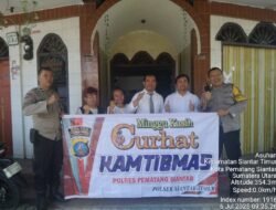 Minggu Kasih, Polsek Siantar Timur Berikan Himbauan dan Sosialiasi Call Center 110