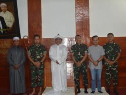 Jumat berkah, Danyonif 122 Letkol Inf Wahidin Sobar S.Sos MSc., Berkunjung di Pesulukan Serambi Babussalam