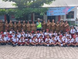 Edukasi Diklantas, Sat Lantas Polres Pematangsiantar Police Go To School