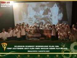 Semangat Nasionalisme, Yonif 122/Tombak Sakti Ajak Anak Sekolah Nobar Film Believe
