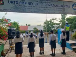 Sat Lantas Polres Pematangsiantar Laksanakan Police Go School di SMP Negeri 11