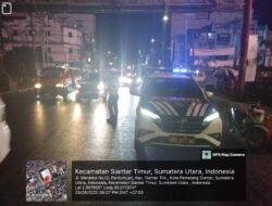 Sat Lantas Polrs Pematangsiantar Laksanakan Blue Light Patrol