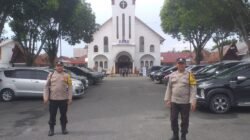 Ciptakan Rasa Aman dan Nyaman Ibadah Minggu, Polsek Siantar Selatan Patroli
