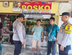 Polsek Siantar Marihat Patroli Posko Bersinar Ajak Warga Berantas Narkoba
