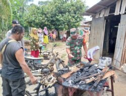 Polsek Bosar Maligas Polres Simalungun Tanggap Cepat Atasi Kebakaran Rumah, Kerugian Rp 5 Juta