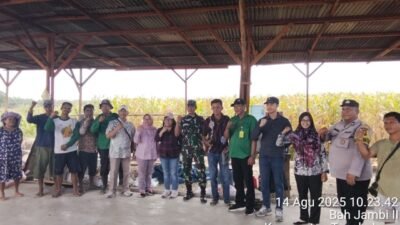 Polsek Tanah Jawa Wujudkan Kamtibmas Melalui Pendampingan Program Pertanian di Simalungun