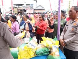 Polres Simalungun Gelar Pasar Murah di Dua Lokasi, 7 Ton Beras SPHP Ludes Terjual dengan Harga Terjangkau
