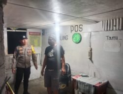 Polsek Siantar Utara Sambangi Pos Kamling Jalan Tanah Jawa Sampaikan Himbauan Kamtibmas