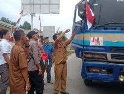 Polsek Bosar Maligas Sukseskan Pembagian Bendera Merah Putih, Wujud Profesionalisme Polri Jelang HUT RI Ke-80