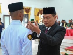 Bupati Kukuhkan Paskibraka Kabupaten Humbang Hasundutan 2025