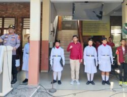 HUT RI ke 80 SMP Swasta RK Bintang Timur, Kapolsek Siantar Selatan Sebagai Pembina Upacara