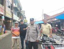 Cegah 3C dan Premanisme di Pasar Horas, Polsek Siantar Barat Laksanaskan Patroli