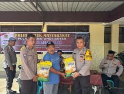 Gerakan Pangan Murah kepada Masyarakat, 100 Zak Beras SPHP Ludes Terjual Oleh Polsek Siantar Selatan